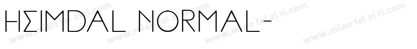 Heimdal Normal字体转换